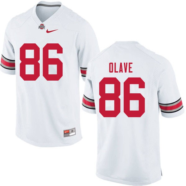 Ohio State Buckeyes #86 Chris Olave Men Stitch Jersey White